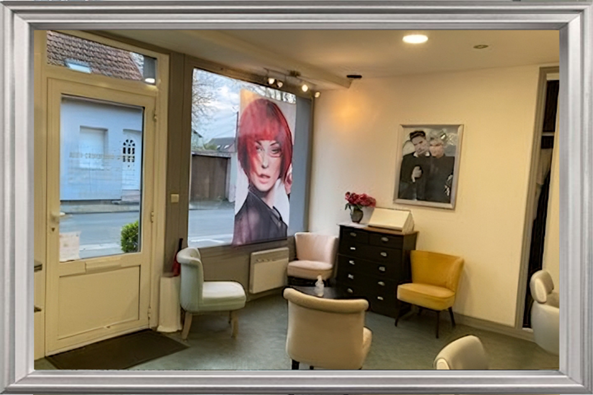 Coin attente du salon de coiffure